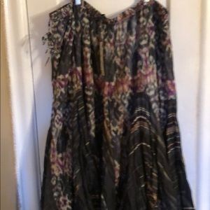 DENIM 24/7 PLUS SIZE 30 CRINKLE SKIRT FOR WOMAN